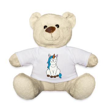 Einhorn - Teddy - Weiß - Vorne