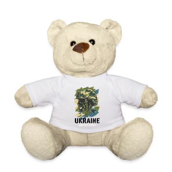 Ukraine Unified Army Helmtarnung - Teddy - Weiß - Vorne