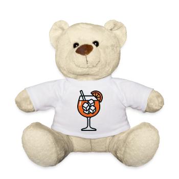 Party Spritz Glas Geschenkidee - Teddy - Weiß - Vorne