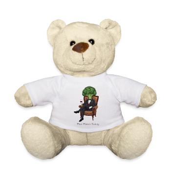 Plant Based Society – Elegant Broccoli - Teddy Bear - white - Front