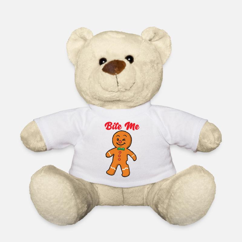 Lebkuchenmann beiß mich - Teddy - Weiß