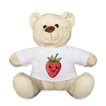 Erdbeere - Teddy - Weiß - Vorne