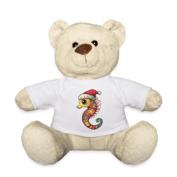 Seepferd Weihnachten - Teddy - Weiß - Vorne