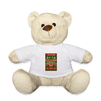 Too Hot for Ugly Christmas Christmas - Teddy Bear - white - Front