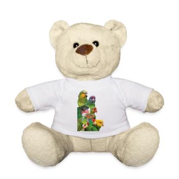Perroquets d’Amazonie - Nounours - blanc - Devant