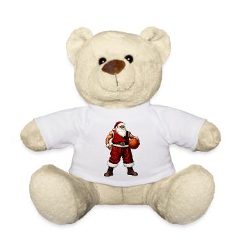 Basketballer Weihnachten - Teddy - Weiß - Vorne