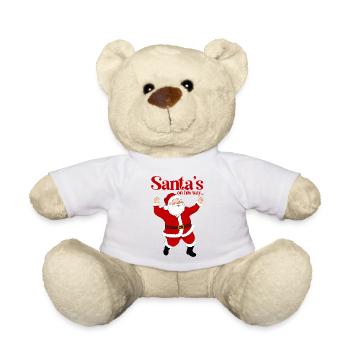 Der Weihnachtsmann tanzt - Teddy - Weiß - Vorne