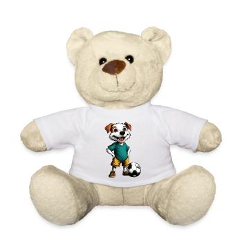 Footballeur chien - Nounours - blanc - Devant