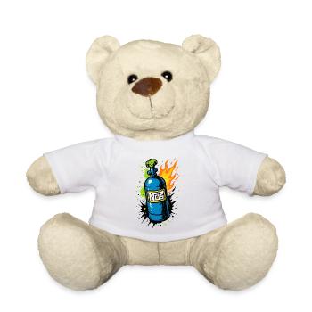 NOS Bottle Neon, T-shirt Street Racer - Nounours - blanc - Devant