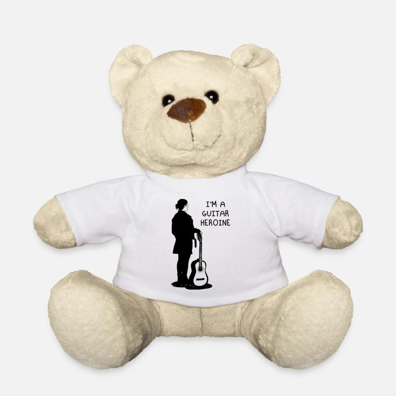 Ich bin eine Gitarrenheldin - Teddy - Weiß