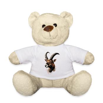 Capricorn Goat Alpine Ibex Capricorn Goats - Teddy Bear - white - Front