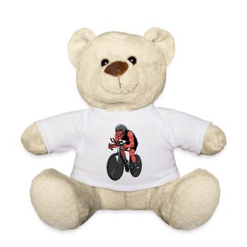 Fahrrad Rennrad Radfahrer Bikesport Mountainbike - Teddy - Weiß - Vorne