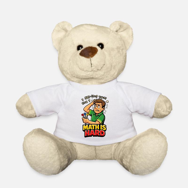 Les maths, c’est des fléchettes difficiles - Nounours - blanc