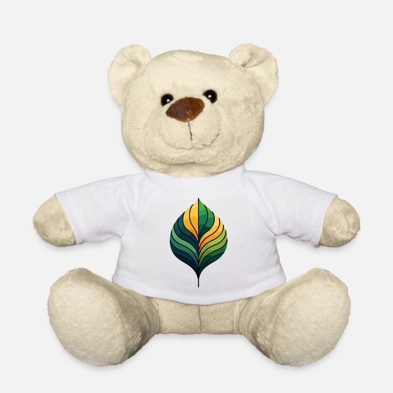 Blattförmige Farbspirale - Teddy - Weiß