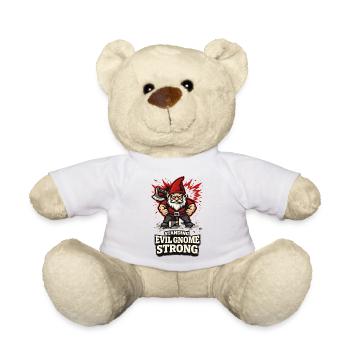 Böser Gnom, Dunkler Gnom, Goth-gnom, Lustiger Gnom - Teddy - Weiß - Vorne