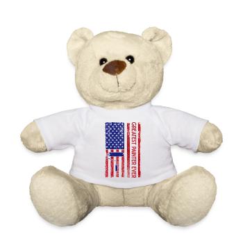 House Painter Professional Painter Dad Gift Idea - Teddy Bear - white - Front