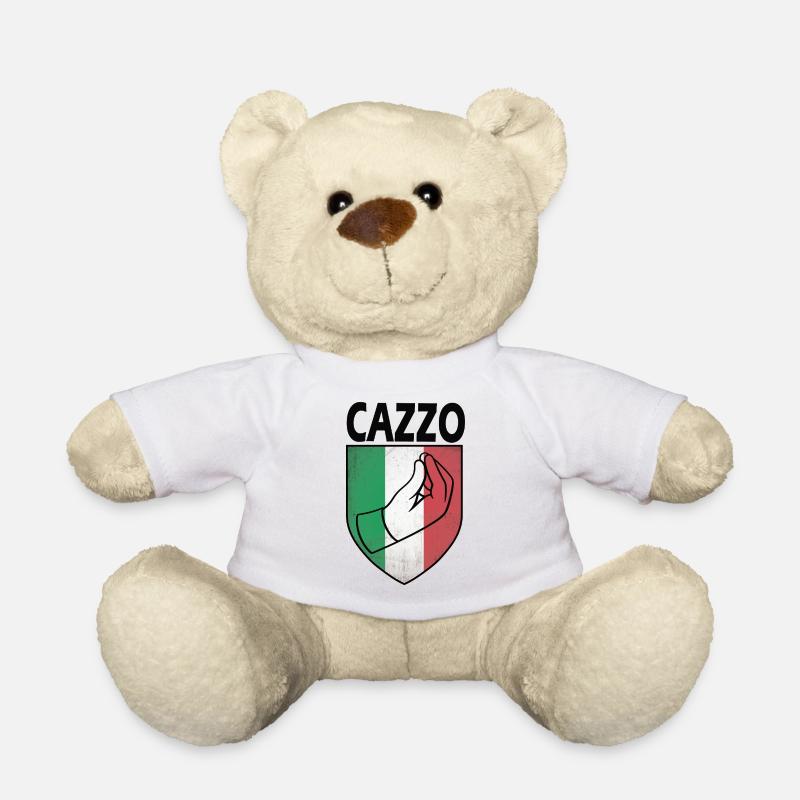 Italian, Cazzo - Teddy Bear - white