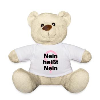 NEIN HEISST NEIN – IMMER! ♀ GIRLPOWER FEMALE POWER - Teddy - Weiß - Vorne