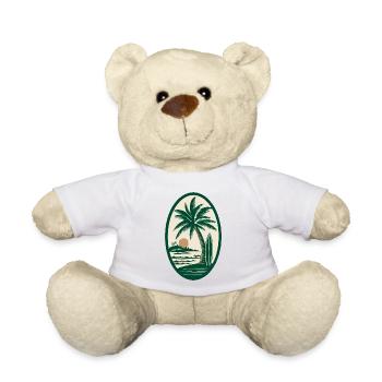 Surfer Logo - Teddy Bear - white - Front
