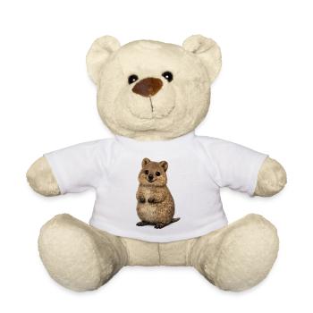 Cute Quokka Illustration - Teddy Bear - white - Front