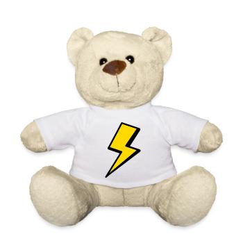 Blitz Grafik Shirt - Teddy - Weiß - Vorne