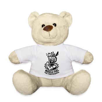 Énergie musculaire pour la forme physique - Nounours - blanc - Devant