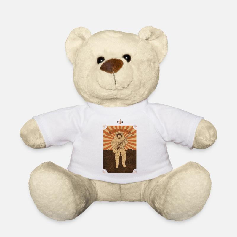 Make Music Astronaut - Teddy Bear - white