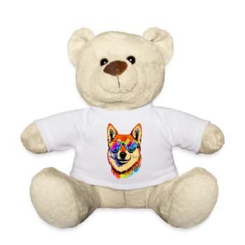 Shiba Inu Dog Japanese Dog Breed Japan Shibas - Teddy Bear - white - Front
