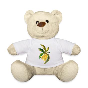 Illustration géométrique d’un bananier - Nounours - blanc - Devant