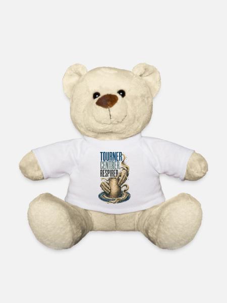 Tourner Centrer Respirer - Nounours - blanc