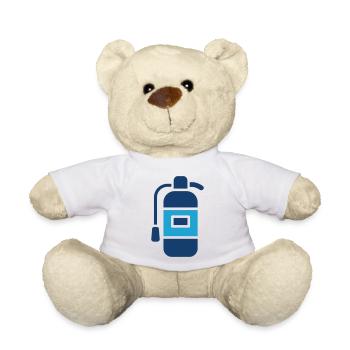 Feuerlöscher Solid Icon Sicherheitsnotfall-Symb - Teddy - Weiß - Vorne