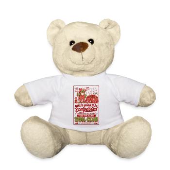 Urban Gardening Soil Club Feed The Earth - Teddy Bear - white - Front