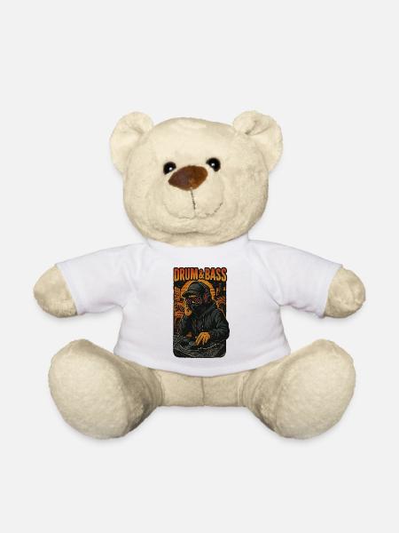 Schlagzeug und Bass - Teddy - Weiß
