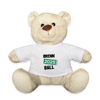 Brennball Spieler Team Turnier Mannschaft in 2025 - Teddy - Weiß - Vorne