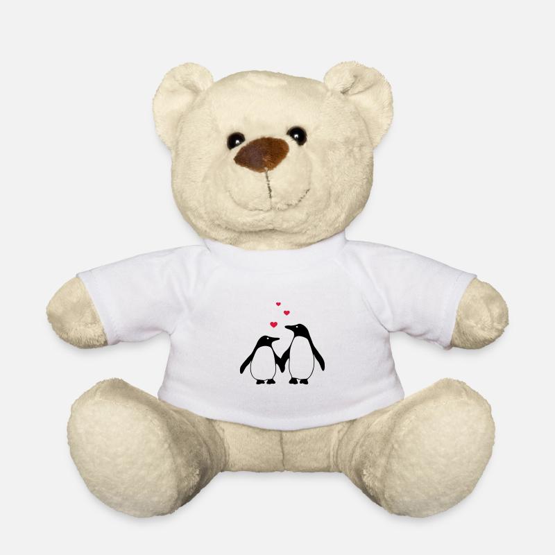 verliebte Pinguine - Teddy - Weiß