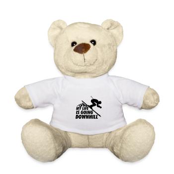 Ski Skiurlaub Downhill Schwarz - Teddy - Weiß - Vorne