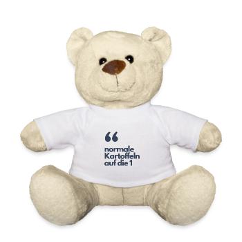 normale Kartoffeln auf die - Teddy - Weiß - Vorne