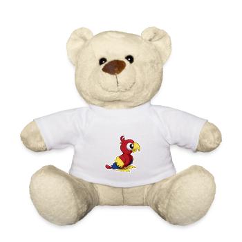 0052 2 Perroquet sucré - Nounours - blanc - Devant