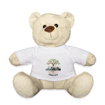 Rooted in Hannover - Love my city Colorful - Teddy Bear - white - Front