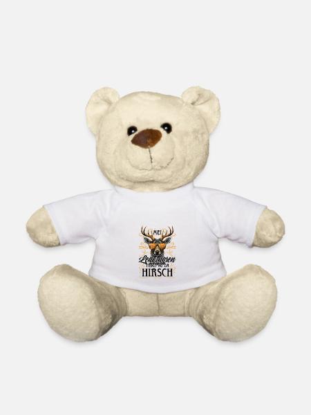 Mei Lederhosn is in da Wäsch Lederhose Ersatz - Teddy - Weiß