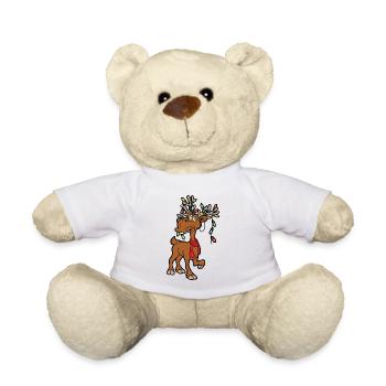 Weihnachten - Teddy - Weiß - Vorne
