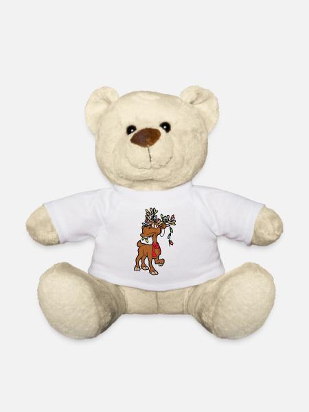 Weihnachten - Teddy - Weiß