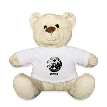 Ying Yang Mandala - Teddy - Weiß - Vorne