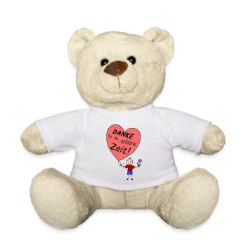 Danke für die schöne Zeit ! - Teddy - Weiß - Vorne