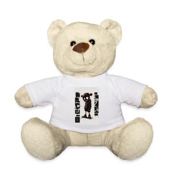 Robot Graffiti Design par ART8NS Art ON Streetwear - Nounours - blanc - Devant