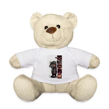 Robot Graffiti Design par ART8NS Art ON Streetwear - Nounours - blanc - Devant