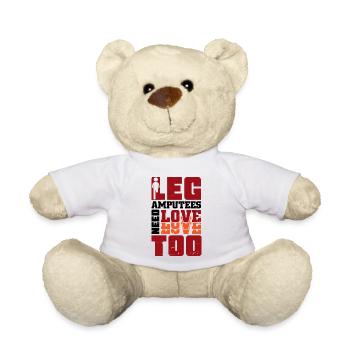 Leg Amputees need love too - Teddy - Weiß - Vorne