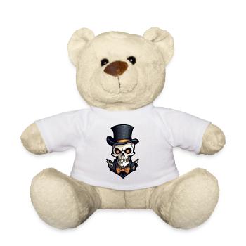 Design d’Halloween effrayant pour la prochaine fête - Nounours - blanc - Devant