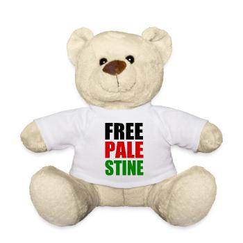 Free palestine - Nounours - blanc - Devant