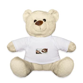 The Creation of Adam (Corona Style) | Masked art - Teddy Bear - white - Front